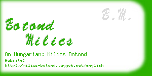 botond milics business card